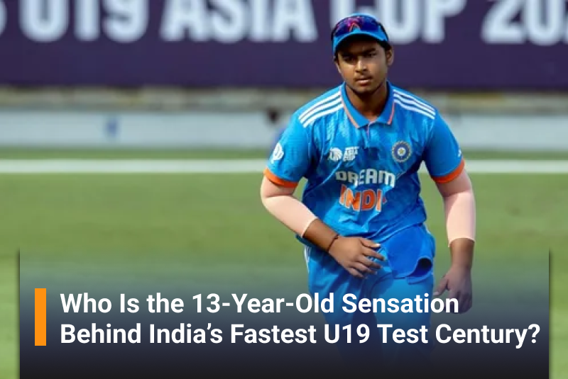 Who Is the 13-Year- six6s live Old Sensation Behind India’s Fastest U19 Test Century?